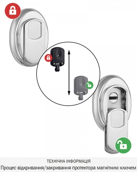 Протектор Disec Magnetic_4g Mg3551 Din Oval 30мм Хром_мат 3клас T 3key Km0p55 Зовнішній-фото-6 Фото 6 - Протектор Disec Magnetic_4g Mg3551 Din Oval 30мм Хром_мат 3клас T 3key Km0p55 Зовнішній.