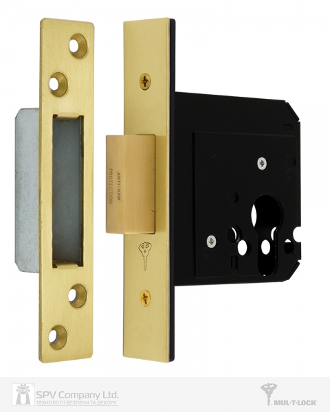 Замок врезной MUL-T-LOCK 1-WAY DIN 731 PB UNIV ВЅ58мм SP-фото-1 Фото 1 - Замок врезной MUL-T-LOCK 1-WAY DIN 731 PB UNIV ВЅ58мм SP.