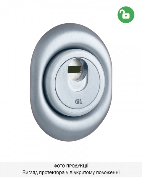 Протектор Disec Magnetic_3g 3g2fm Din Oval 25мм Хром_мат 3клас T 3key Km0p3g Зовнішній-фото-2 Фото 2 - Протектор Disec Magnetic_3g 3g2fm Din Oval 25мм Хром_мат 3клас T 3key Km0p3g Зовнішній.