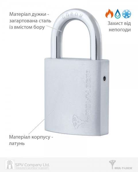 Замок навесной MUL-T-LOCK G47 7x7 0767 2KEY DND77 GREY INS NR shackle 26.5 мм 8мм BOX M-фото-9 Фото 9 - Замок навесной MUL-T-LOCK G47 7x7 0767 2KEY DND77 GREY INS NR shackle 26.5 мм 8мм BOX M.