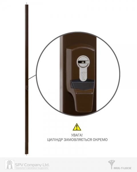 Замок Накладний Mul-t-lock 2-way Din Ema Univ Brown Bs1100мм Length_2500mm W/o_sp-фото-1 Фото 1 - Замок Накладний Mul-t-lock 2-way Din Ema Univ Brown Bs1100мм Length_2500mm W/o_sp.