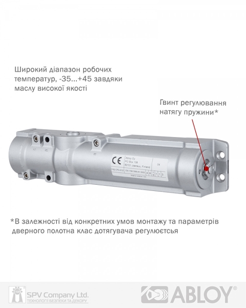 Доводчик накладной ABLOY CAM DC250 BLACK BC W/O ARM EN 1-6 до 120кг 1400мм FIRE-фото-11 Фото 11 - Доводчик накладной ABLOY CAM DC250 BLACK BC W/O ARM EN 1-6 до 120кг 1400мм FIRE.