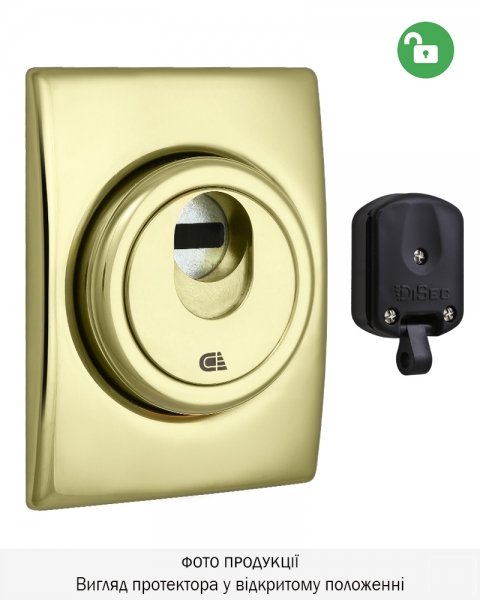Протектор Disec Magnetic_3g 3g2wb Din Square 25мм Латунь_pvd 2 3key Km0p3g Зовнішній-фото-2 Фото 2 - Протектор Disec Magnetic_3g 3g2wb Din Square 25мм Латунь_pvd 2 3key Km0p3g Зовнішній.