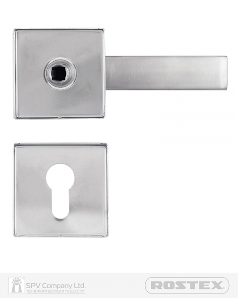 Фурнітура Захисна Rostex *quadrum R/h Fix-mov Din Square Нерж.сталь_мат 23мм 38-45мм 3клас Hranate/treviso Nerez_mat Комплект-фото-2 Фото 2 - Фурнітура Захисна Rostex *quadrum R/h Fix-mov Din Square Нерж.сталь_мат 23мм 38-45мм 3клас Hranate/treviso Nerez_mat Комплект.