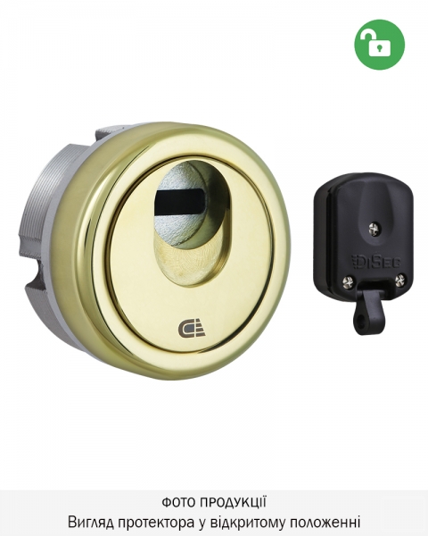 Протектор Disec Magnetic_3g 3g2 Din 25мм Латунь_pvd 3клас 2 3key Km0p3g Зовнішній, Без Щитка-фото-3 Фото 3 - Протектор Disec Magnetic_3g 3g2 Din 25мм Латунь_pvd 3клас 2 3key Km0p3g Зовнішній, Без Щитка.