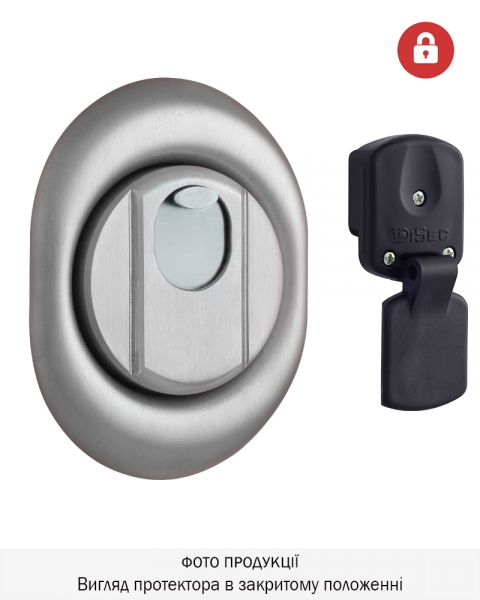 Протектор Disec Magnetic_4g 4g2mb Din Oval 25мм Нерж.сталь_мат 3клас It 3key Km0p47 Зовнішній-фото-1 Фото 1 - Протектор Disec Magnetic_4g 4g2mb Din Oval 25мм Нерж.сталь_мат 3клас It 3key Km0p47 Зовнішній.