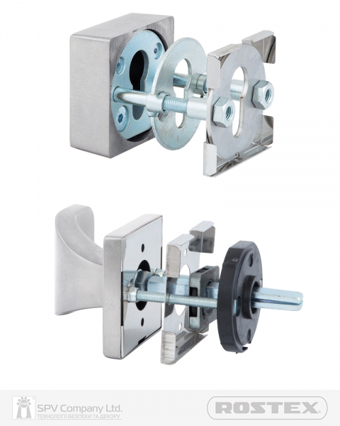Фурнітура Захисна Rostex *quadrum R/h Fix-mov Din Square Нерж.сталь_мат 23мм 38-45мм 3клас Hranate/treviso Nerez_mat Комплект-фото-7 Фото 7 - Фурнітура Захисна Rostex *quadrum R/h Fix-mov Din Square Нерж.сталь_мат 23мм 38-45мм 3клас Hranate/treviso Nerez_mat Комплект.