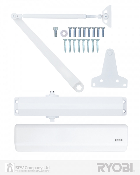 Дотягувач Накладний Ryobi 3550 D-3550 White Bc/da Univ_arm En_2-5 До_100кг 1250мм Fire-фото-4 Фото 4 - Дотягувач Накладний Ryobi 3550 D-3550 White Bc/da Univ_arm En_2-5 До_100кг 1250мм Fire.