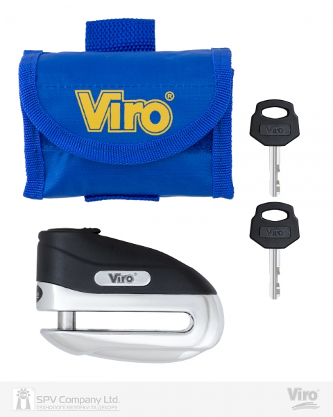 Замок VIRO MOTO HAMMER STAINLESS_STEEL 2KEY-фото-7 Фото 7 - Замок VIRO MOTO HAMMER STAINLESS_STEEL 2KEY.