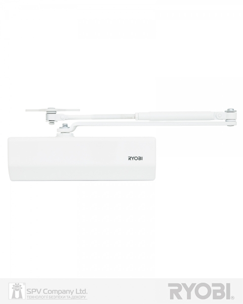 Доводчик накладной RYOBI *1500 D-1554 GLOSSY WHITE UNIV ARM EN 2/3/4 до 80кг 1100мм FIRE-фото-1 Фото 1 - Доводчик накладной RYOBI *1500 D-1554 GLOSSY WHITE UNIV ARM EN 2/3/4 до 80кг 1100мм FIRE.