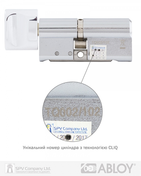 Циліндр Abloy Din_mod_kt Hard Cy333 Protec2 79 Cr 38hix41t To_cr Cam30 Cliq-фото-2 Фото 2 - Циліндр Abloy Din_mod_kt Hard Cy333 Protec2 79 Cr 38hix41t To_cr Cam30 Cliq.