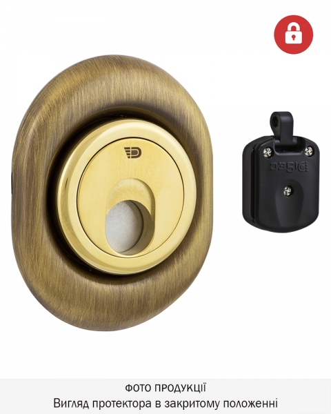 Протектор Disec Magnetic_3g 3g2fm Din Oval 25мм Бронза_сатин 3клас Bs 3key Km0p3g Зовнішній-фото-1 Фото 1 - Протектор Disec Magnetic_3g 3g2fm Din Oval 25мм Бронза_сатин 3клас Bs 3key Km0p3g Зовнішній.