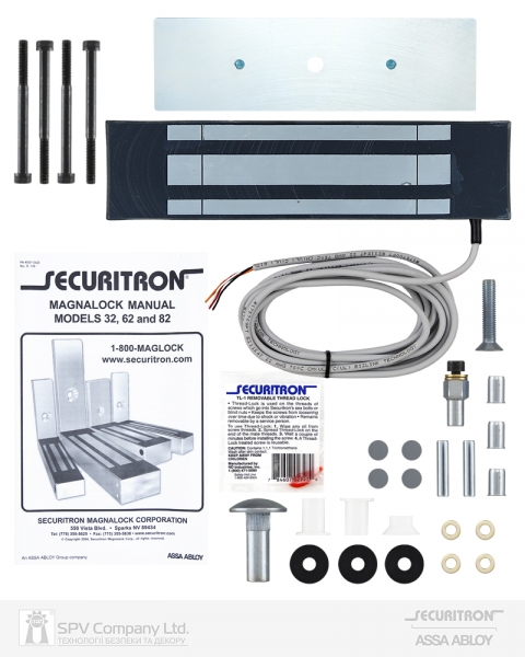 Замок электромагнитный SECURITRON M82 SC M 12/24В накладной 816 кг-фото-3 Фото 3 - Замок электромагнитный SECURITRON M82 SC M 12/24В накладной 816 кг.