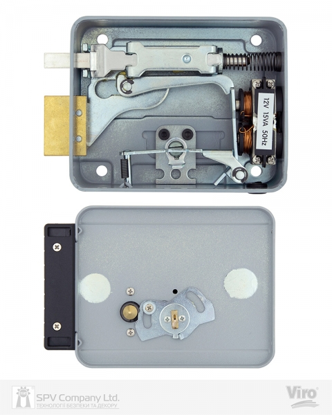 Замок электромеханический VIRO V97 8972.0794.2 BS50/80мм L 12VAC NC CYL 3KEY GATE накладной, с кнопкой, внутреннего открывания GREY (UKR RIGHT T2)-фото-8 Фото 8 - Замок электромеханический VIRO V97 8972.0794.2 BS50/80мм L 12VAC NC CYL 3KEY GATE накладной, с кнопкой, внутреннего открывания GREY (UKR RIGHT T2).