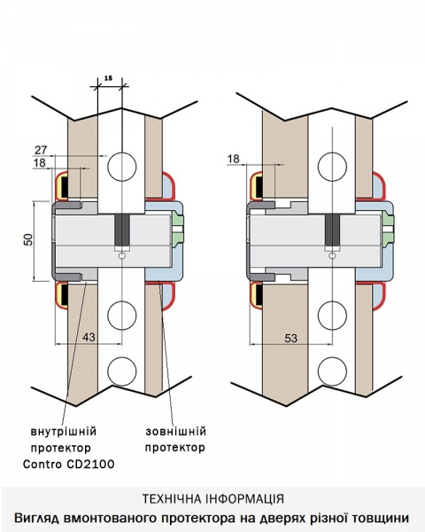 Протектор Disec Contro Cd2100 Din Oval 30/40мм Бронза_pvd 3клас B Внутрішній, Регульований-фото-8 Фото 8 - Протектор Disec Contro Cd2100 Din Oval 30/40мм Бронза_pvd 3клас B Внутрішній, Регульований.