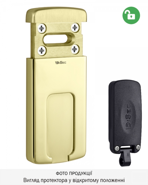 Протектор Disec Magnetic_3g Mg220mini Lever_key Oval 12мм Латунь_pvd 3клас 2 3key Km0p70 Зовнішній-фото-2 Фото 2 - Протектор Disec Magnetic_3g Mg220mini Lever_key Oval 12мм Латунь_pvd 3клас 2 3key Km0p70 Зовнішній.