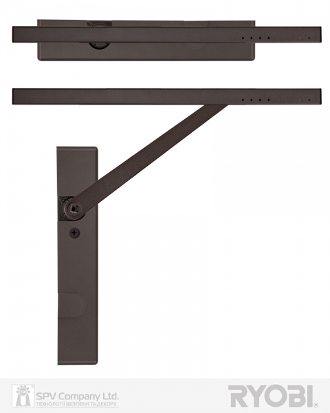 Дотягувач Накладний Ryobi 4550 Ds-4550t Dark_bronze Bc/da Sld_ho_arm En_4 80кг 1100мм-фото-5 Фото 5 - Дотягувач Накладний Ryobi 4550 Ds-4550t Dark_bronze Bc/da Sld_ho_arm En_4 80кг 1100мм.
