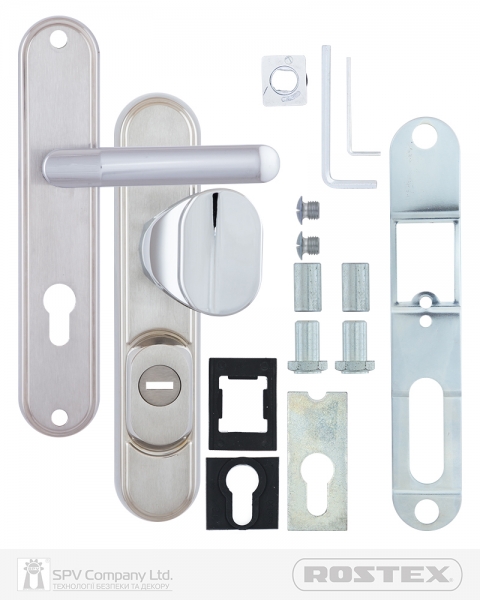 Фурнітура Захисна Rostex Decor R Fix-mov Din Plate 72мм Хром_мат 23мм 40-45мм 4клас Ovalne/baryt Cr_mat Комплект-фото-3 Фото 3 - Фурнітура Захисна Rostex Decor R Fix-mov Din Plate 72мм Хром_мат 23мм 40-45мм 4клас Ovalne/baryt Cr_mat Комплект.