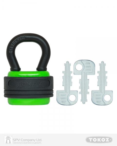 Замок висячий TOKOZ HERCULES 3KEY TK11 M R shackle 41мм 10,5 мм-фото-2 Фото 2 - Замок висячий TOKOZ HERCULES 3KEY TK11 M R shackle 41мм 10,5 мм.