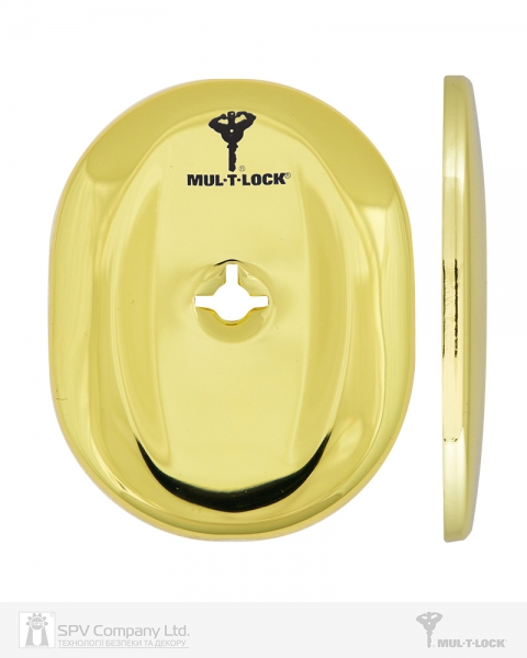 Щиток MUL-T-LOCK A703 OMEGA OVAL Латунь PVD BRIGHT BRASS PVD Без шторки-фото-5 Фото 5 - Щиток MUL-T-LOCK A703 OMEGA OVAL Латунь PVD BRIGHT BRASS PVD Без шторки.