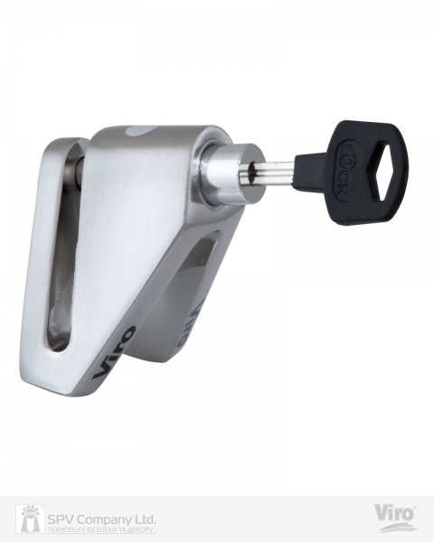 Замок VIRO MOTO STOPPER STAINLESS_STEEL 2KEY-фото-6 Фото 6 - Замок VIRO MOTO STOPPER STAINLESS_STEEL 2KEY.