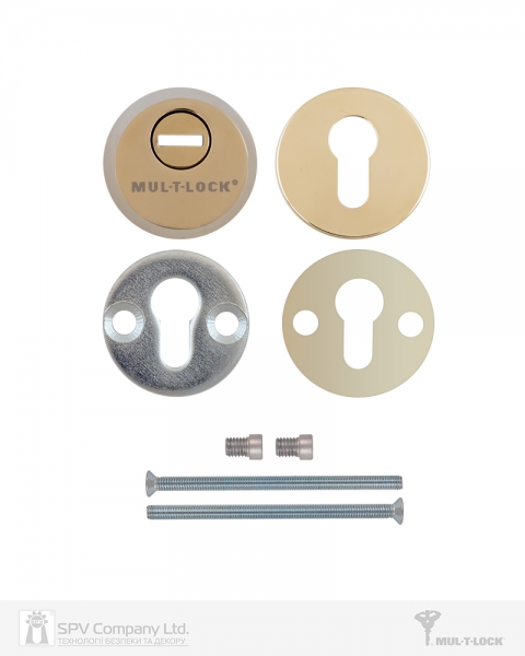 Протектор MUL-T-LOCK SL3 DIN ROUND 14,5 мм 40-89мм Латунь полірована 3клас SHINY BRASS Комплект, М6х100-фото-2 Фото 2 - Протектор MUL-T-LOCK SL3 DIN ROUND 14,5 мм 40-89мм Латунь полірована 3клас SHINY BRASS Комплект, М6х100.
