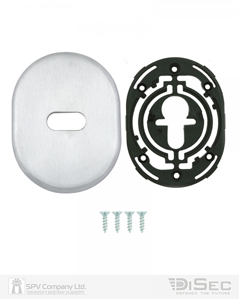 Щиток Disec Kt3839 Lever_key Oval Нерж.сталь_мат It Без Шторки-фото-2 Фото 2 - Щиток Disec Kt3839 Lever_key Oval Нерж.сталь_мат It Без Шторки.