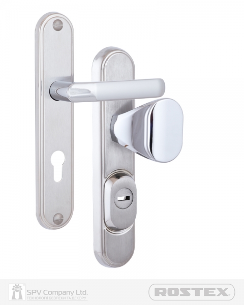 Фурнітура Захисна Rostex Decor R Fix-mov Din Plate 72мм Хром_мат 23мм 40-45мм 4клас Ovalne/baryt Cr_mat Комплект-фото-1 Фото 1 - Фурнітура Захисна Rostex Decor R Fix-mov Din Plate 72мм Хром_мат 23мм 40-45мм 4клас Ovalne/baryt Cr_mat Комплект.