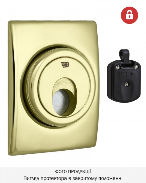 Протектор Disec Magnetic_3g 3g2wb Din Square 25мм Латунь_pvd 2 3key Km0p3g Зовнішній-фото-1 Фото 1 - Протектор Disec Magnetic_3g 3g2wb Din Square 25мм Латунь_pvd 2 3key Km0p3g Зовнішній.