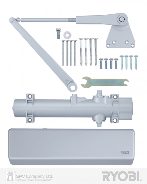 Дотягувач Накладний Ryobi 4550 Ds-4550p Silver Bc/da Prl_ho_arm En_2-7+ До_200кг 1400мм-фото-4 Фото 4 - Дотягувач Накладний Ryobi 4550 Ds-4550p Silver Bc/da Prl_ho_arm En_2-7+ До_200кг 1400мм.