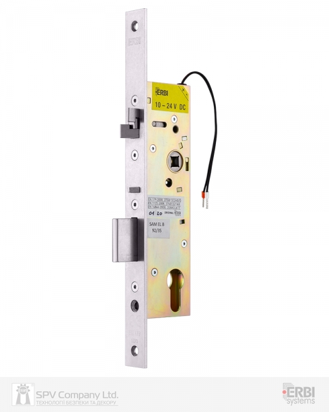 Замок электромеханический ERBI SAM EL B 9235 ВЅ35мм 92мм FP22 SS UNIV DIN SOL 10-24V NC PANIC FUNCTION EI односторонний контроль-фото-5 Фото 5 - Замок электромеханический ERBI SAM EL B 9235 ВЅ35мм 92мм FP22 SS UNIV DIN SOL 10-24V NC PANIC FUNCTION EI односторонний контроль.