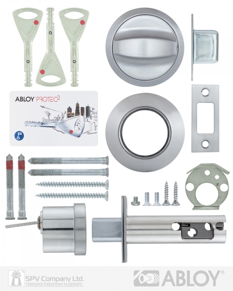 Замок Врізний Abloy 1-way Dead_bolt Me153 Satin_chrome Univ Bs60/70мм Protec2 M/s Ta77bb Wood_door Sp-фото-4 Фото 4 - Замок Врізний Abloy 1-way Dead_bolt Me153 Satin_chrome Univ Bs60/70мм Protec2 M/s Ta77bb Wood_door Sp.