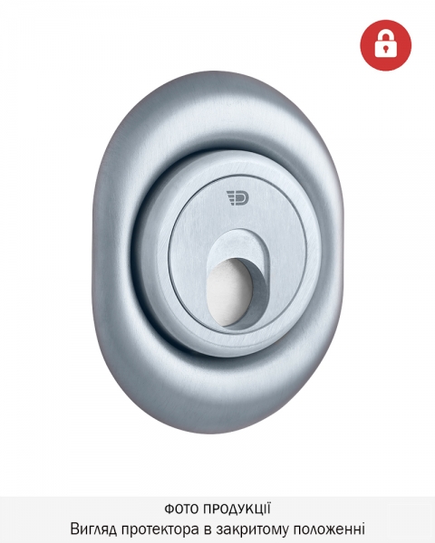 Протектор Disec Magnetic_3g 3g2fm Din Oval 25мм Хром_мат 3клас T 3key Km0p3g Зовнішній-фото-1 Фото 1 - Протектор Disec Magnetic_3g 3g2fm Din Oval 25мм Хром_мат 3клас T 3key Km0p3g Зовнішній.