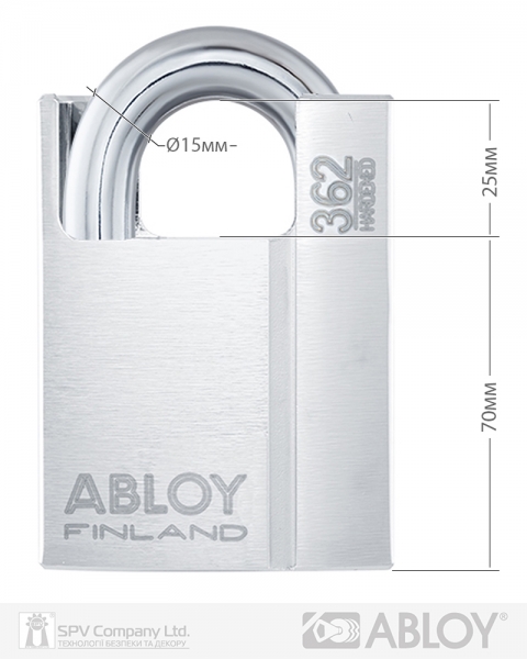 Замок навісний ABLOY PL362 *PROTEC2 2KEY PR2 sh 25мм 15мм-фото-5 Фото 5 - Замок навісний ABLOY PL362 *PROTEC2 2KEY PR2 sh 25мм 15мм.