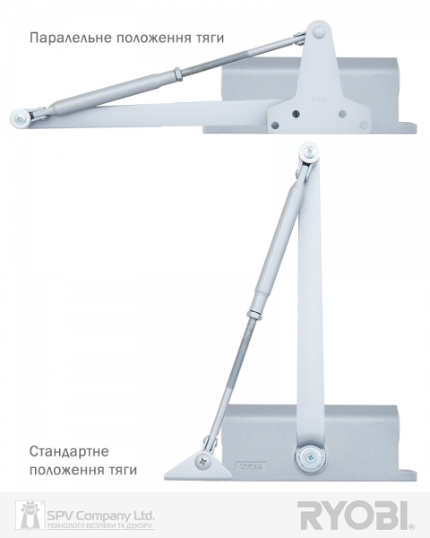 Доводчик накладной RYOBI *8800 8803 SILVER UNIV ARM EN 2/3 65кг 965мм FIRE-фото-9 Фото 9 - Доводчик накладной RYOBI *8800 8803 SILVER UNIV ARM EN 2/3 65кг 965мм FIRE.