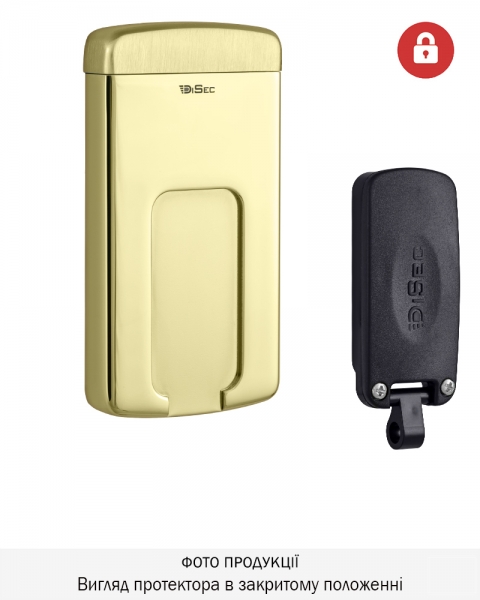 Протектор Disec Magnetic_3g Mg220mini Lever_key Oval 12мм Латунь_pvd 3клас 2 3key Km0p70 Зовнішній-фото-1 Фото 1 - Протектор Disec Magnetic_3g Mg220mini Lever_key Oval 12мм Латунь_pvd 3клас 2 3key Km0p70 Зовнішній.