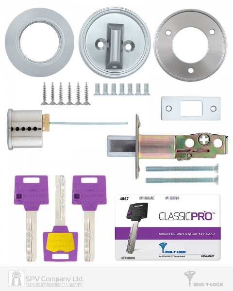 Замок Врізний Mul-t-lock 1-way Dead_bolt Dbm Univ Satin_nickel Bs60мм Classicpro 3key Dnd3d_purple_ins 4867 Sp-фото-4 Фото 4 - Замок Врізний Mul-t-lock 1-way Dead_bolt Dbm Univ Satin_nickel Bs60мм Classicpro 3key Dnd3d_purple_ins 4867 Sp.
