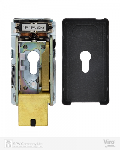 Замок электромеханический VIRO V06 ВЅ70мм T1/T2 DIN 12VAC NC GATE накладной V96 BLACK открывание внутрь-фото-4 Фото 4 - Замок электромеханический VIRO V06 ВЅ70мм T1/T2 DIN 12VAC NC GATE накладной V96 BLACK открывание внутрь.