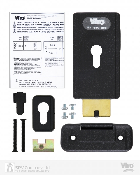 Замок электромеханический VIRO V06 ВЅ70мм T1/T2 DIN 12VAC NC GATE накладной V96 BLACK открывание внутрь-фото-11 Фото 11 - Замок электромеханический VIRO V06 ВЅ70мм T1/T2 DIN 12VAC NC GATE накладной V96 BLACK открывание внутрь.