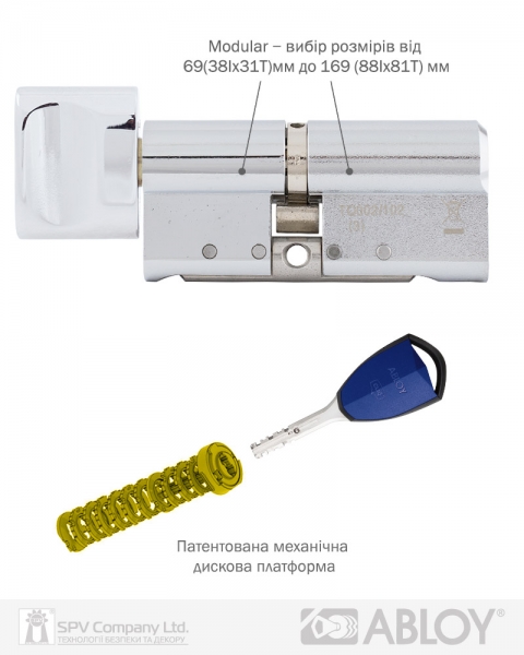 Циліндр Abloy Din_mod_kt Hard Cy333 Protec2 79 Cr 38hix41t To_cr Cam30 Cliq-фото-4 Фото 4 - Циліндр Abloy Din_mod_kt Hard Cy333 Protec2 79 Cr 38hix41t To_cr Cam30 Cliq.