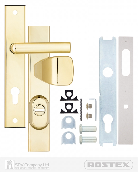 Фурнітура Захисна Rostex R1/r4 R Fix-mov Din Plate 90мм Титан_pvd 22мм 38-55мм 3клас Hranate/804 Ti Комплект-фото-2 Фото 2 - Фурнітура Захисна Rostex R1/r4 R Fix-mov Din Plate 90мм Титан_pvd 22мм 38-55мм 3клас Hranate/804 Ti Комплект.