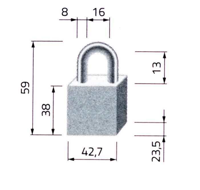 Замок висячий TOKOZ PLUTO 40 3KEY TK10 M NR shackle 13мм 8мм BLISTER-фото-7 Фото 7 - Замок висячий TOKOZ PLUTO 40 3KEY TK10 M NR shackle 13мм 8мм BLISTER.