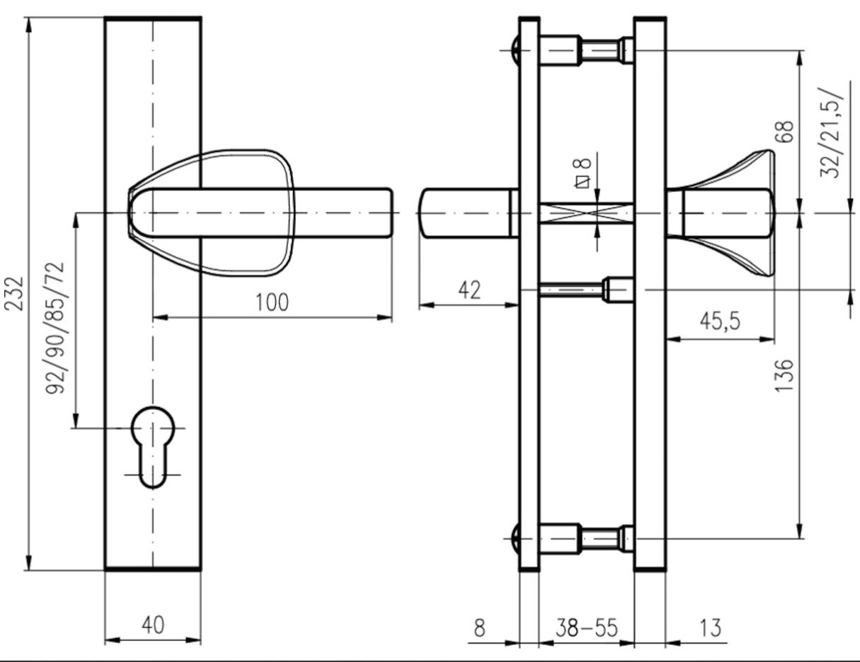 Фурнітура захисна ROSTEX R1/R4 R mov-mov DIN PLATE 72мм Хром_полірований 22мм 38-55мм 3клас 804 CR Комплект, пакування OEM-фото-9 Фото 9 - Фурнітура захисна ROSTEX R1/R4 R mov-mov DIN PLATE 72мм Хром_полірований 22мм 38-55мм 3клас 804 CR Комплект, пакування OEM.