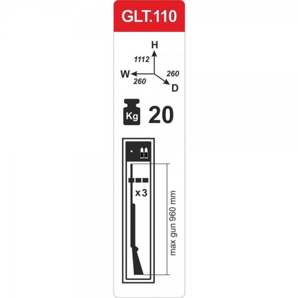 Сейф збройовий GLT.110.К-фото-4 Фото 4 - Сейф збройовий GLT.110.К.