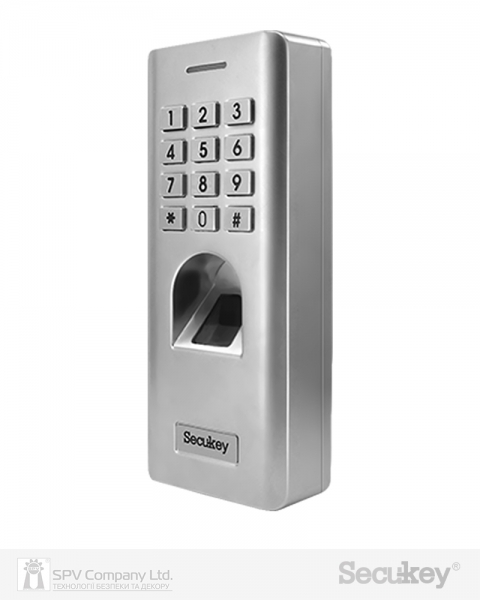 Електронний контролер SECUKEY SF2 автономний підвищеної безпеки зовнішній код+відбиток пальцю вологозахист ІР66, з підсвіченням-фото-3 Фото 3 - Електронний контролер SECUKEY SF2 автономний підвищеної безпеки зовнішній код+відбиток пальцю вологозахист ІР66, з підсвіченням.