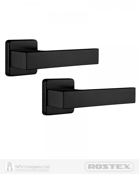 Ручка дверная ROSTEX RAVENA H53 mov-mov SQUARE Фарба чорна 38-52мм насквозь Ravena BLACK MAT Комплект-фото-8 Фото 8 - Ручка дверная ROSTEX RAVENA H53 mov-mov SQUARE Фарба чорна 38-52мм насквозь Ravena BLACK MAT Комплект.