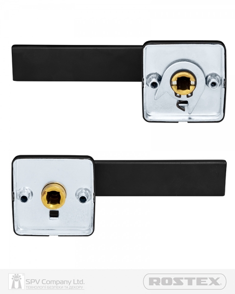 Ручка дверная ROSTEX RAVENA LUMINO H53 mov-mov SQUARE Фарба чорна 38-52мм насквозь Ravena BLACK MAT Комплект-фото-7 Фото 7 - Ручка дверная ROSTEX RAVENA LUMINO H53 mov-mov SQUARE Фарба чорна 38-52мм насквозь Ravena BLACK MAT Комплект.