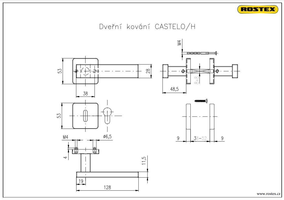 Ручка дверна ROSTEX CASTELO H53 mov-mov SQUARE Нерж.сталь_мат 38-52мм наскрізь Castelo NEREZ_MAT Комплект-фото-7 Фото 7 - Ручка дверна ROSTEX CASTELO H53 mov-mov SQUARE Нерж.сталь_мат 38-52мм наскрізь Castelo NEREZ_MAT Комплект.