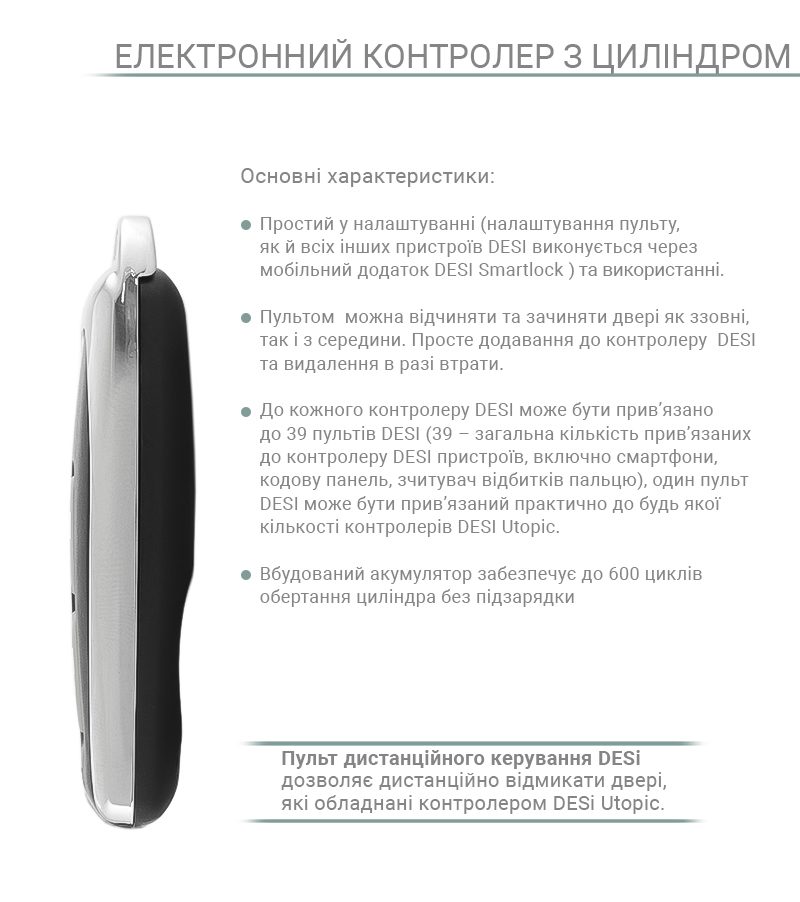 Пульт дистанційного керування DESi до контролерів-фото-2 Фото 2 - Пульт дистанційного керування DESi до контролерів.