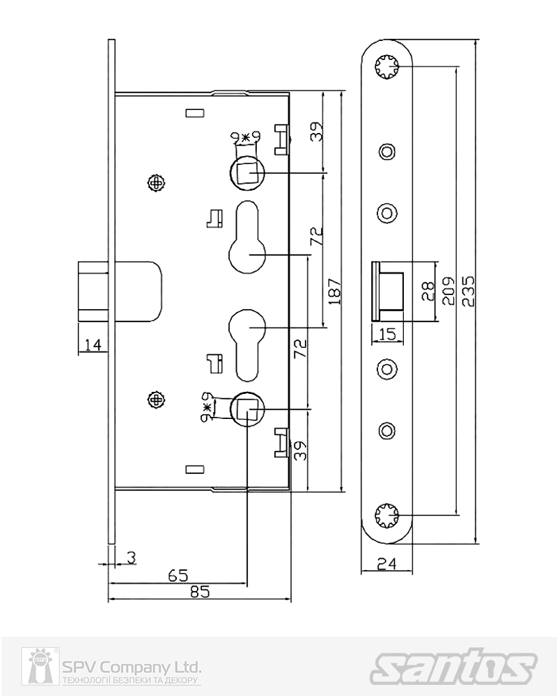 Комплект SANTOS для евакуаційного виходу 1300SS-3 1 Locking SATIN NICKEL/STAINLESS STEEL 900мм 9x9мм із замком J530-T та ручкою B002SS mov-фото-10 Фото 10 - Комплект SANTOS для евакуаційного виходу 1300SS-3 1 Locking SATIN NICKEL/STAINLESS STEEL 900мм 9x9мм із замком J530-T та ручкою B002SS mov.